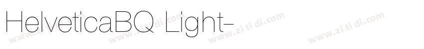 HelveticaBQ Light字体转换